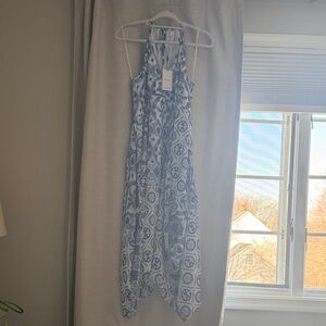Reiss Blue and White Floral Dress